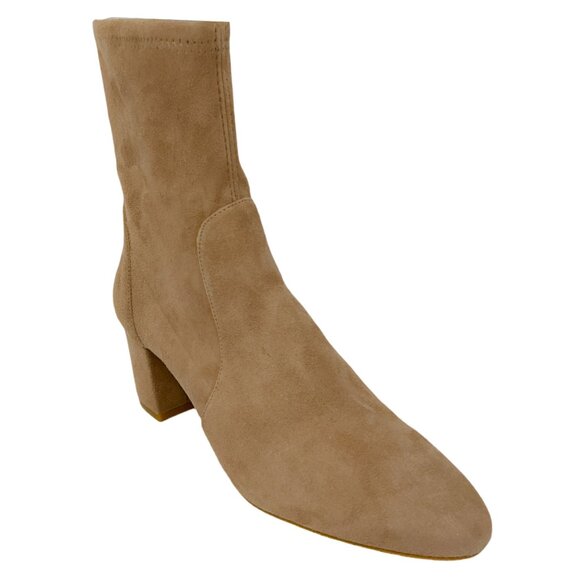 Stuart Weitzman Cashmere Stretch Suede Yuliana 60 Booties